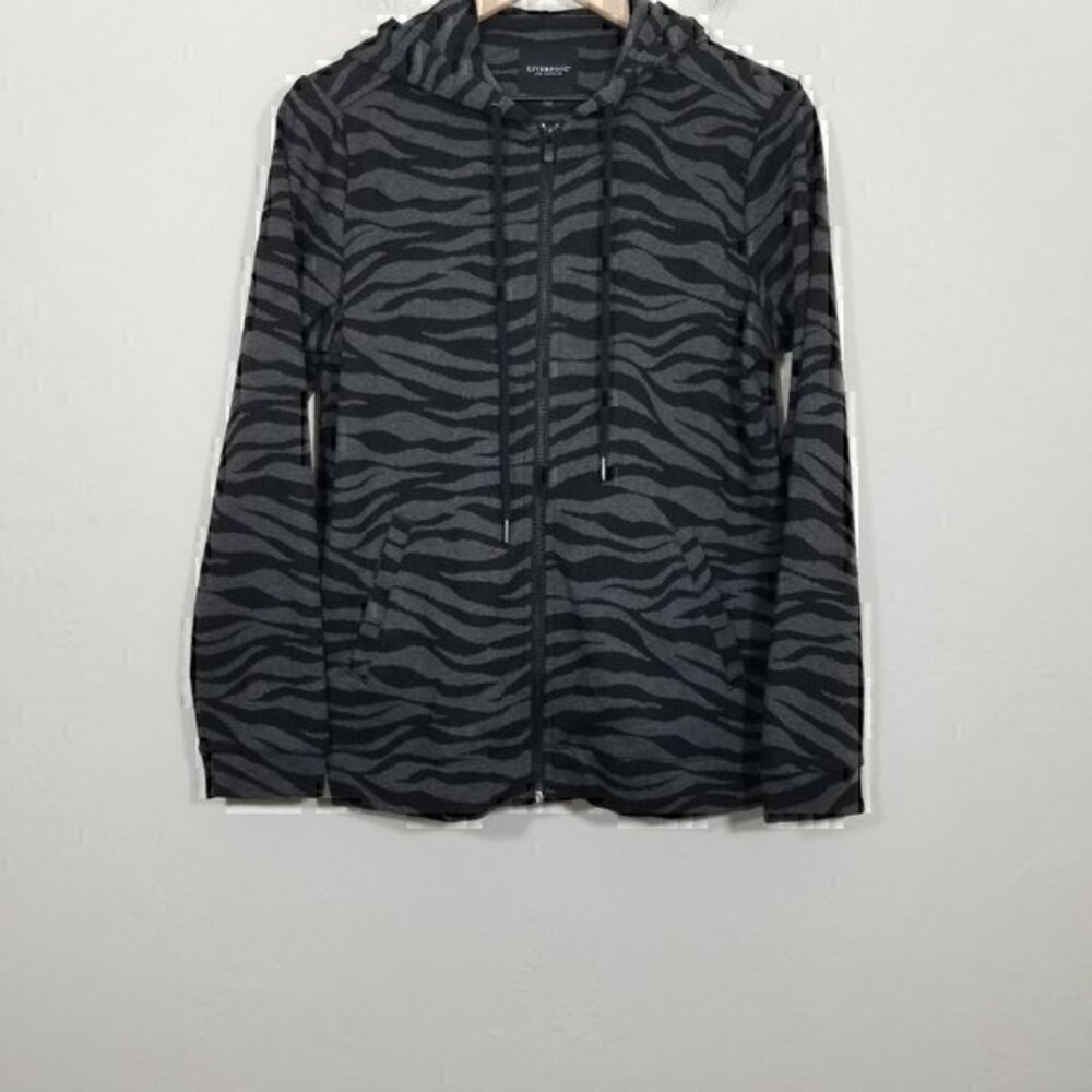 Liverpool Animal Print Zip Up Hoodie Size M